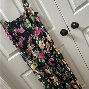 Old Navy Multicolor Floral Dress Sleeveless